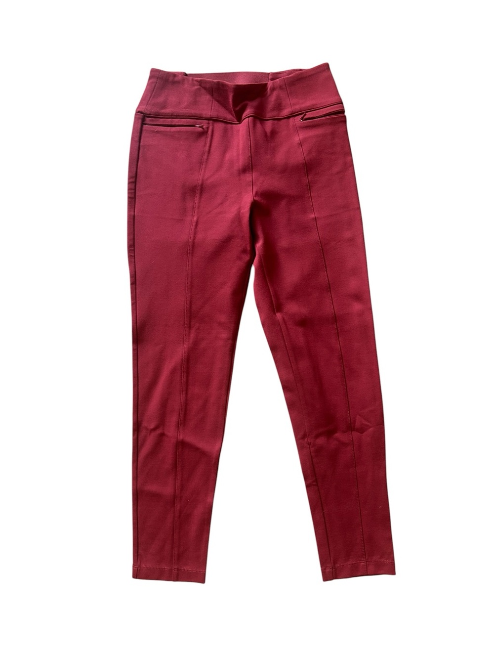 Betabrand Maroon Skinny Ponte Pants